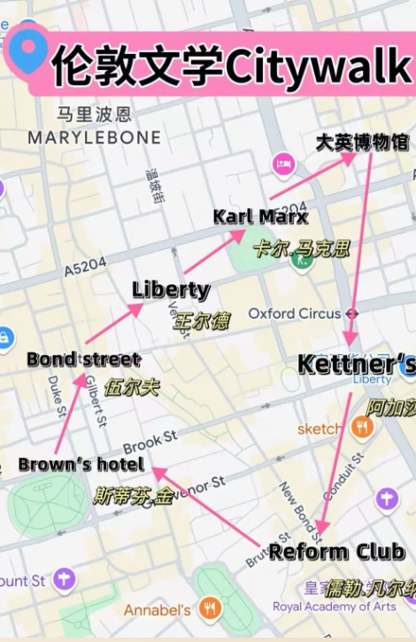 伦敦游玩|Citywalk -伦敦文学漫游路线